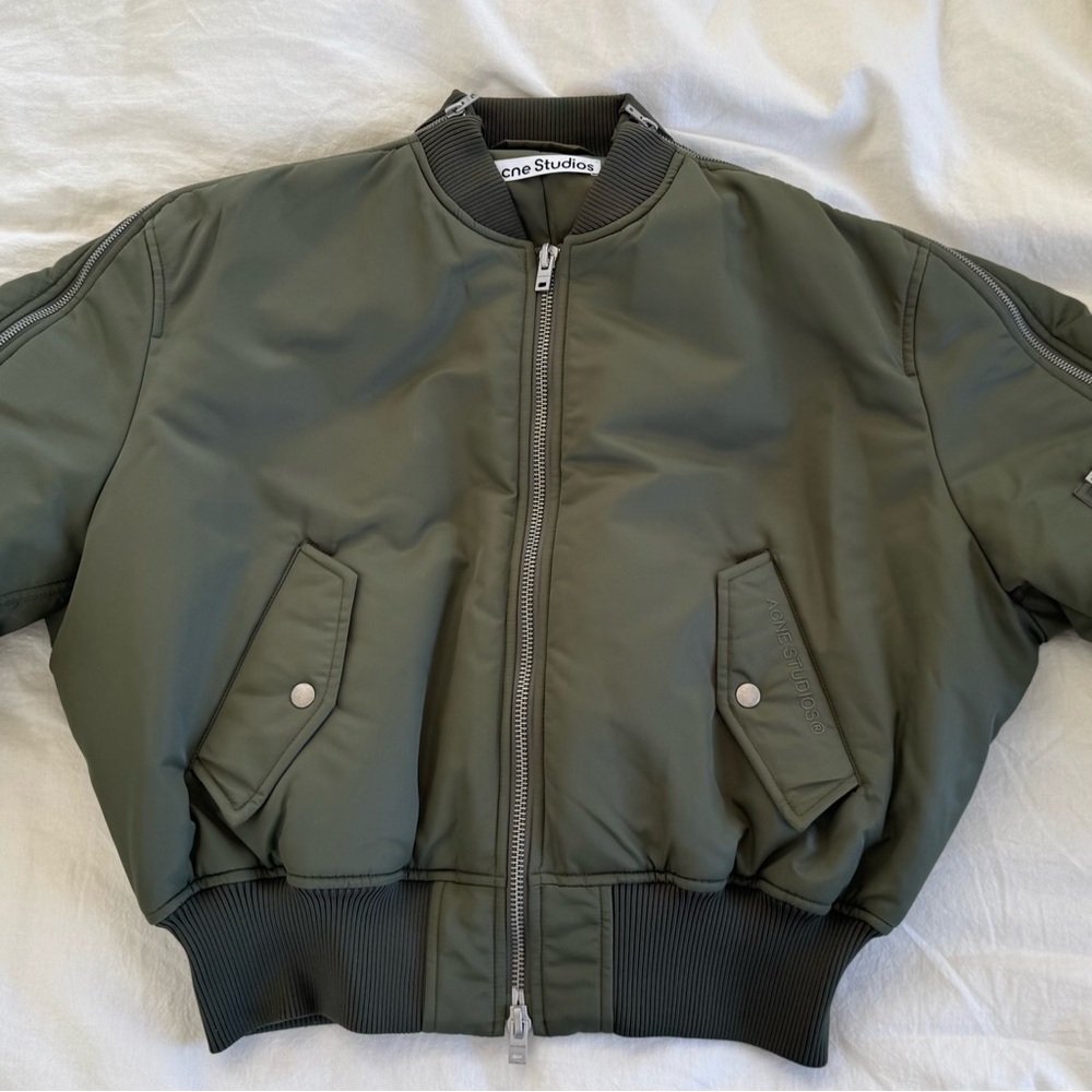Acne Studios Olive Bomber Jacket